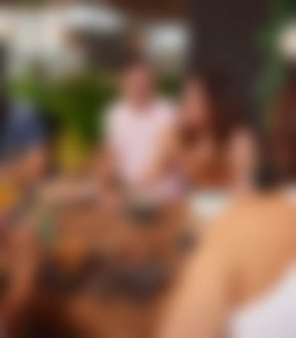 Friends having a good time in a cafe