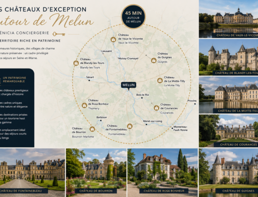 Les chateaux autour de melun